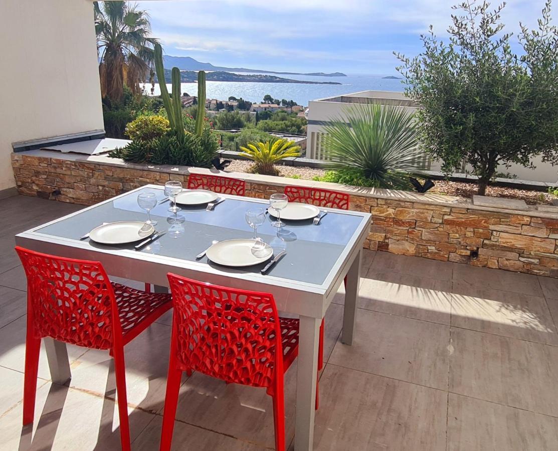 Magnifique Appartement Vue Mer - Grande Terrasse Et Piscine Bandol Exteriör bild