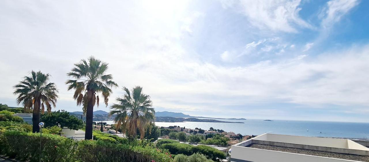 Magnifique Appartement Vue Mer - Grande Terrasse Et Piscine Bandol Exteriör bild