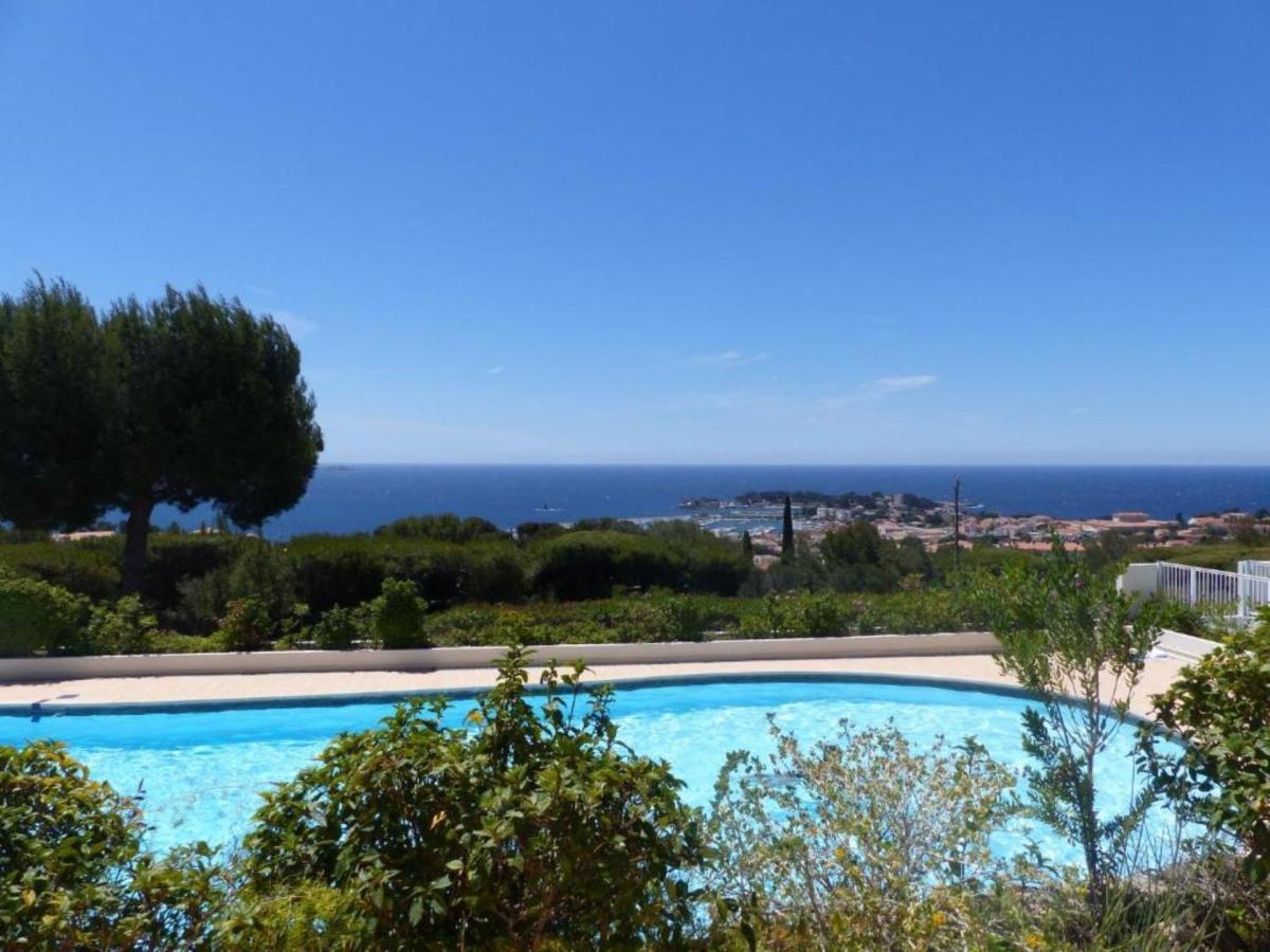 Magnifique Appartement Vue Mer - Grande Terrasse Et Piscine Bandol Exteriör bild